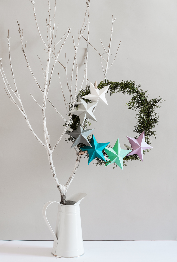 DIY Kerstkrans 3D ster