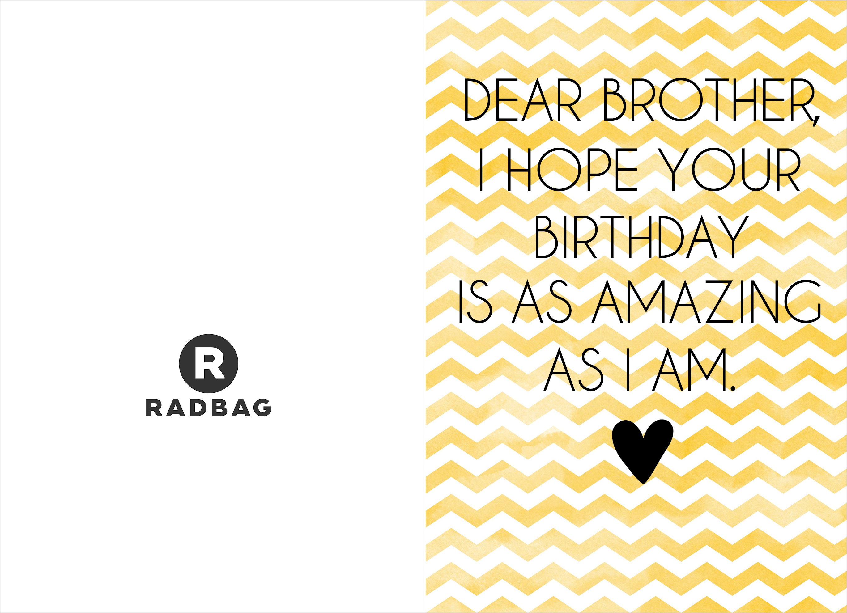 Verjaardagskaart printable - Broederliefde