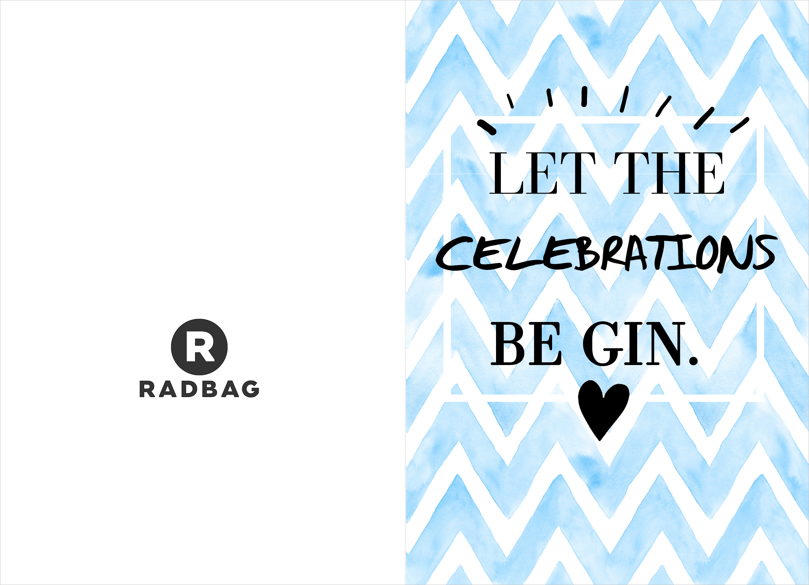 Verjaardagskaart printable - Gin Gin