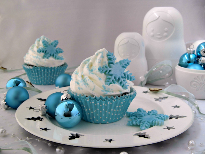 Winterse cupcakes