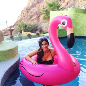 Poolparty gadget - Flamingo zwemband