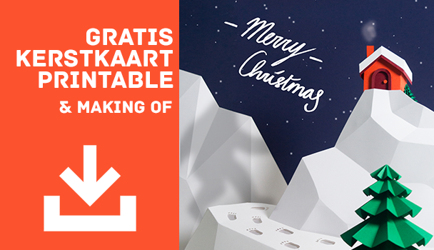Gratis printable - Kerstkaart