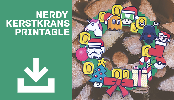 Gratis printable - Nerdy Kerstkrans