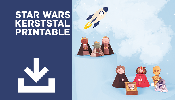 Gratis printable - Star Wars Kerststal