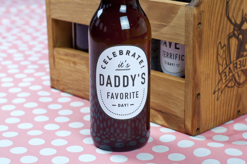 Goede Vaderdag cadeau knutselen | printable bierlabels voor papa OG-49