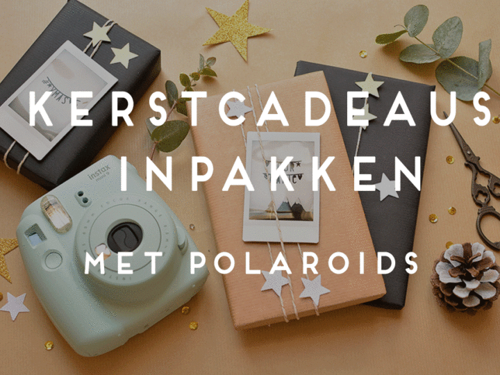 kerstcadeaus inpakken met polaroids