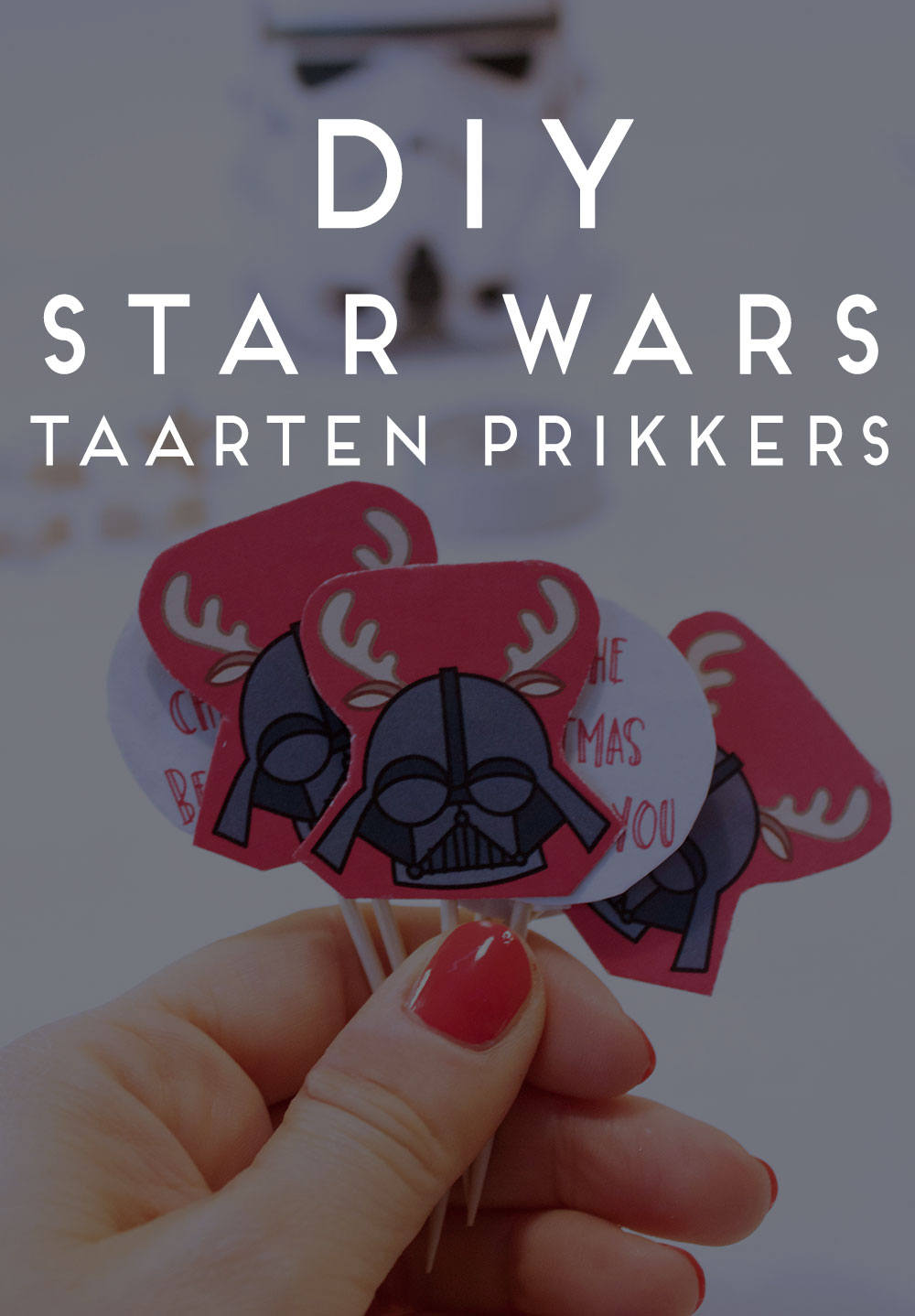 darth vader star wars taarten prikkers diy