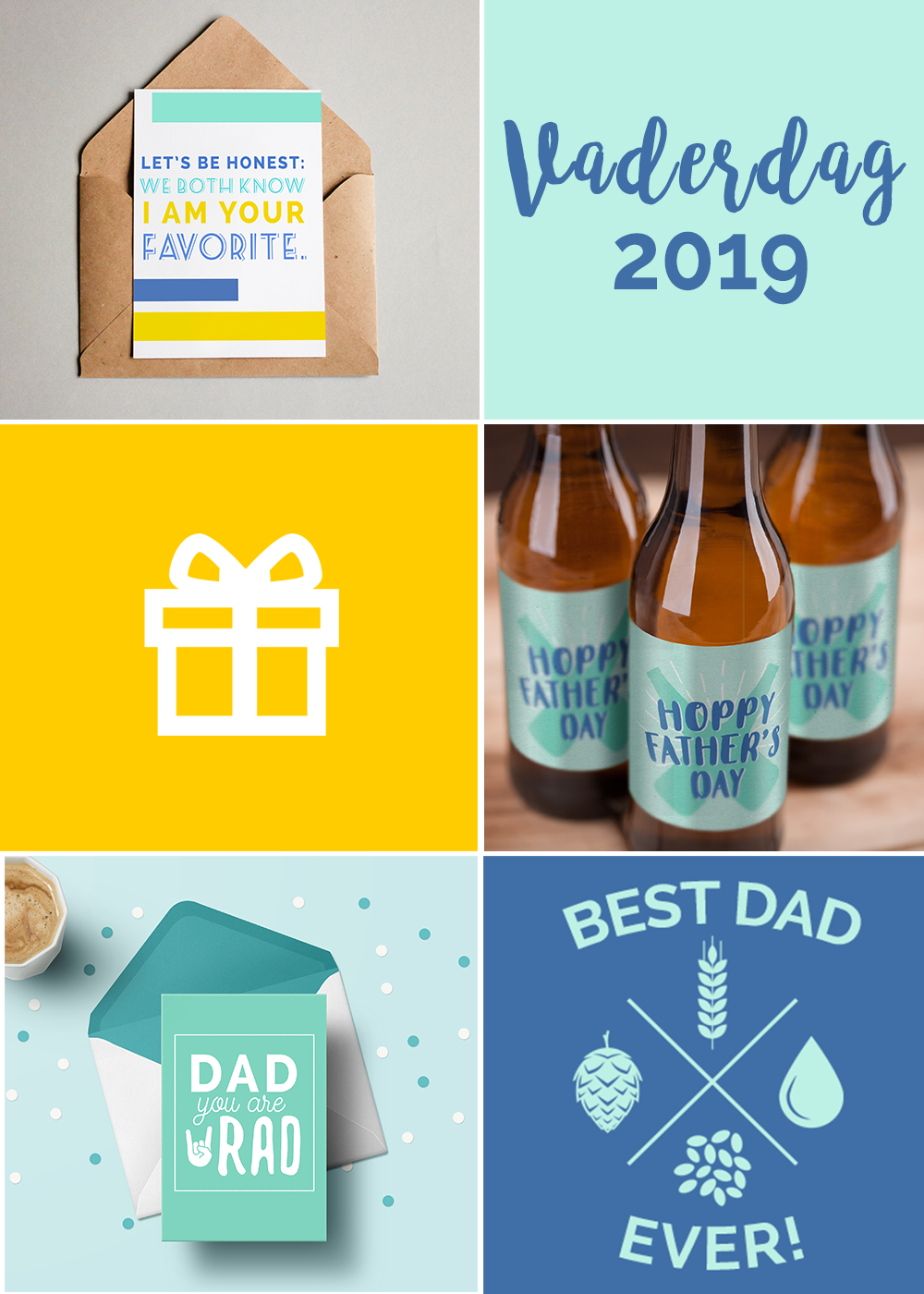 Verwonderend Vaderdag knutselen | Printable bierlabels en wenskaarten voor papa SO-56