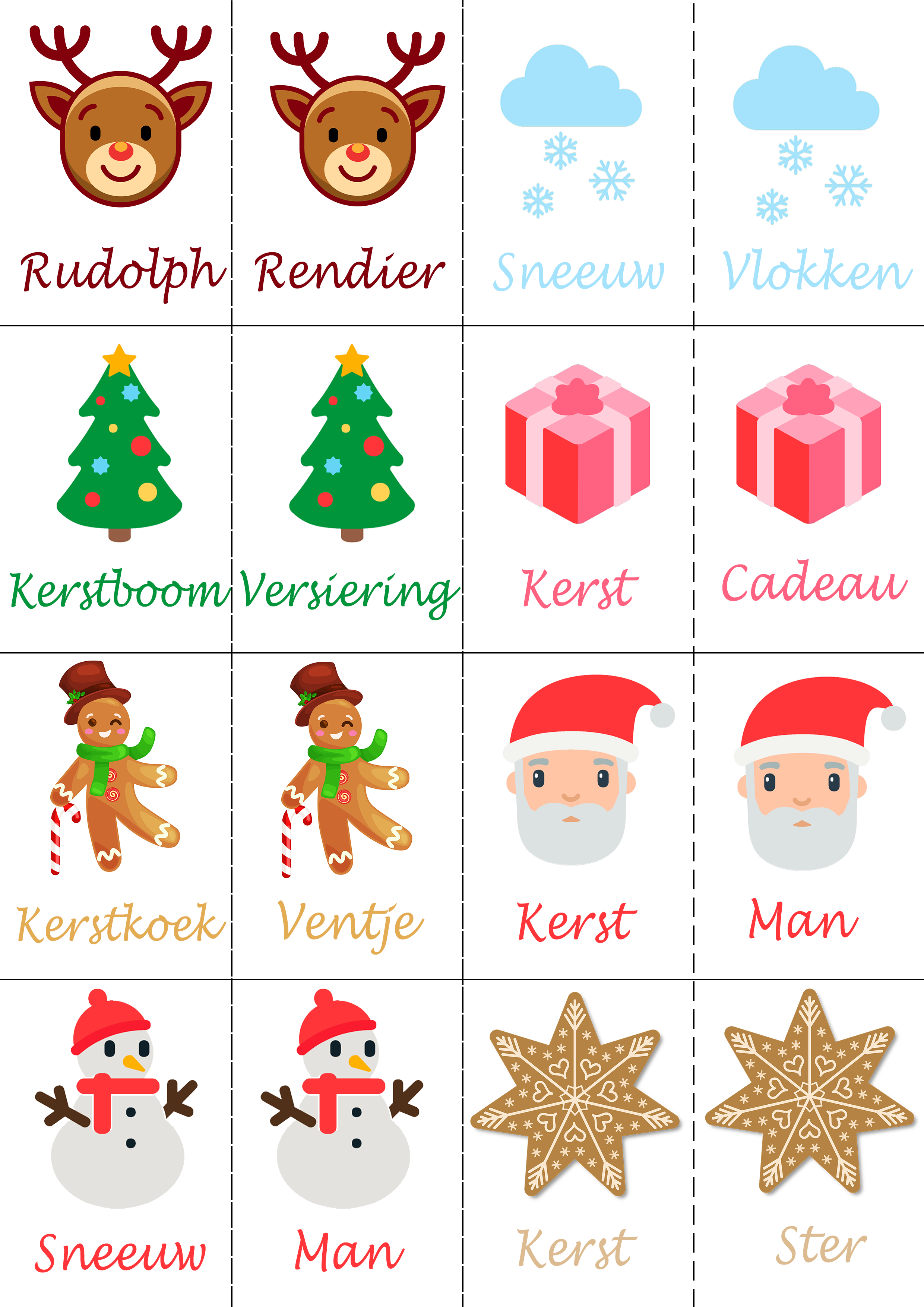 bros Weggelaten helling Kerst spelletjes voor jong en oud - gratis printable - Radbag Blog
