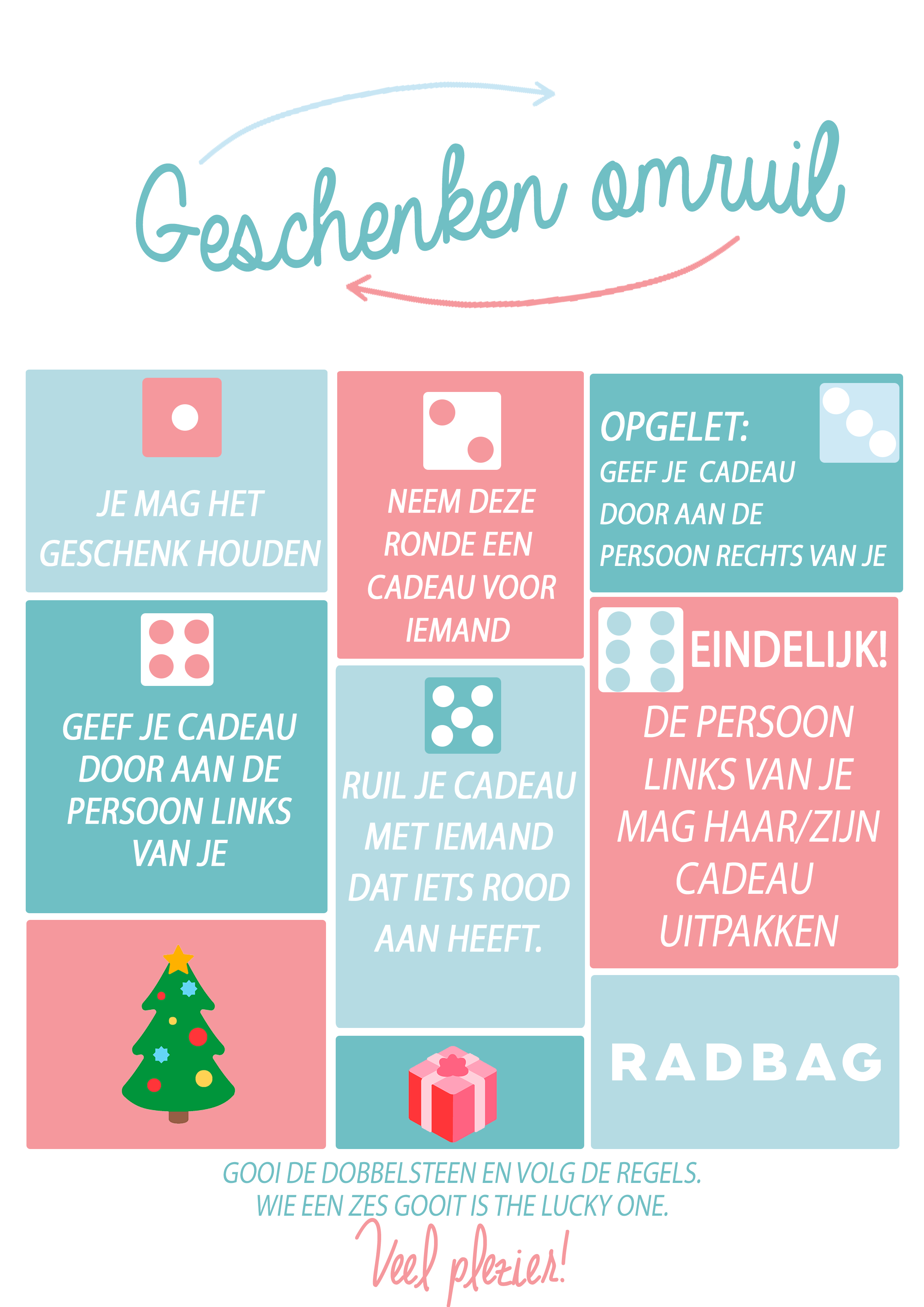 bros Weggelaten helling Kerst spelletjes voor jong en oud - gratis printable - Radbag Blog