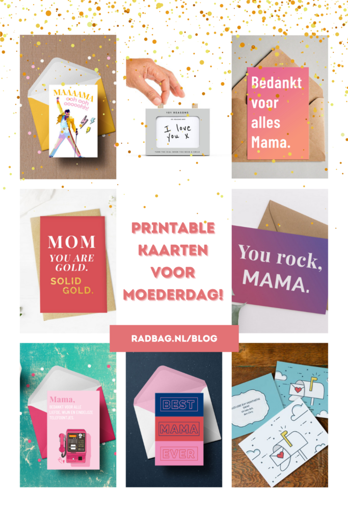 Moederdag Kaarten om haar een fijne Moederdag te wensen. Gratis printen.