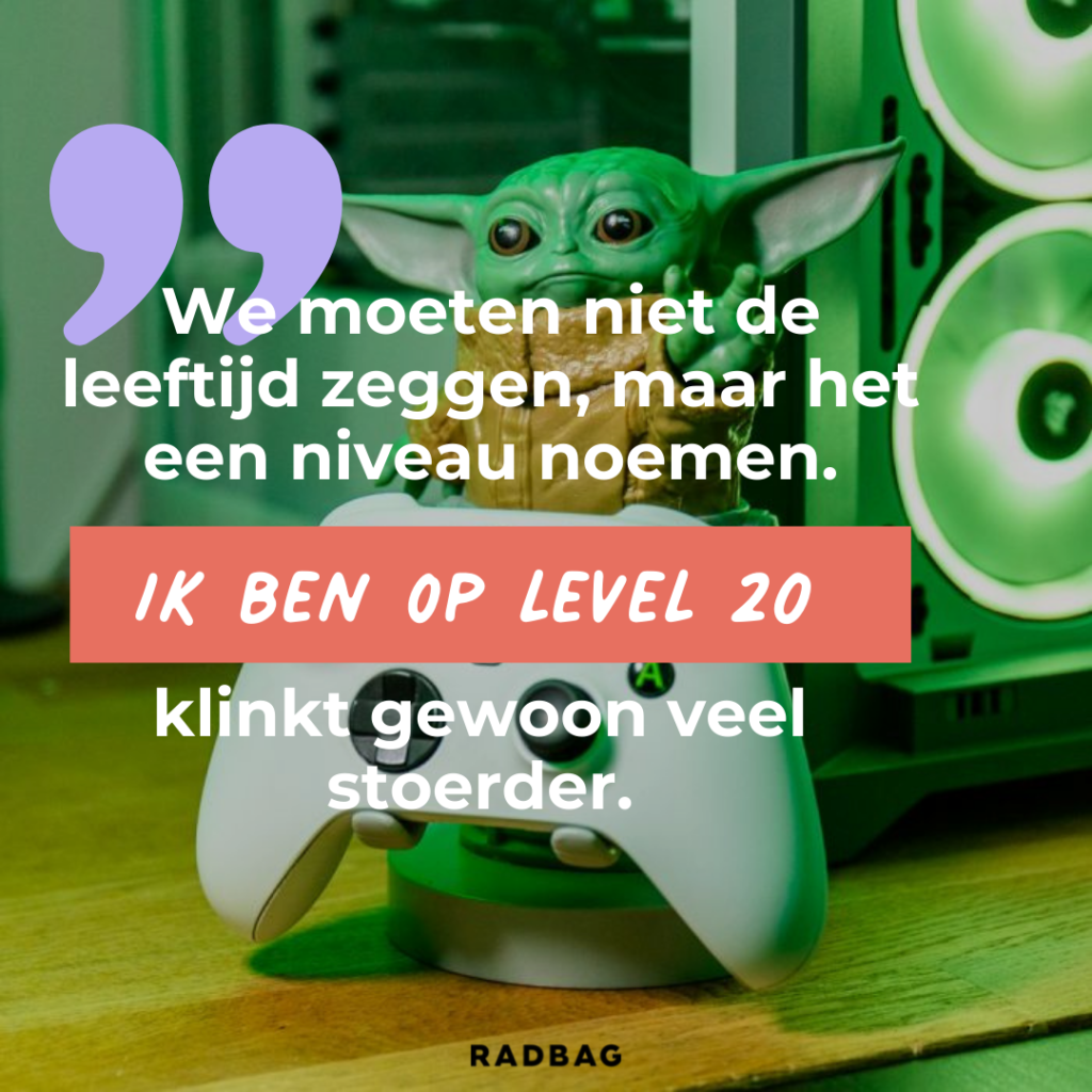 Gefeliciteerd 21 jaar een heel nieuw level en Baby Yoda houdt graag het console voor je vast. 