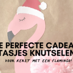 Cadeau tasjes kerst flamingo DIY radbag- wat nodig