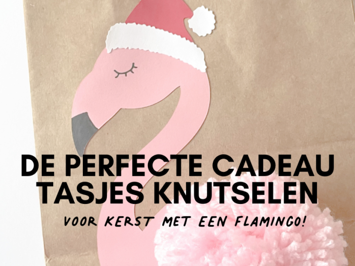 Cadeau tasjes kerst flamingo DIY radbag- wat nodig