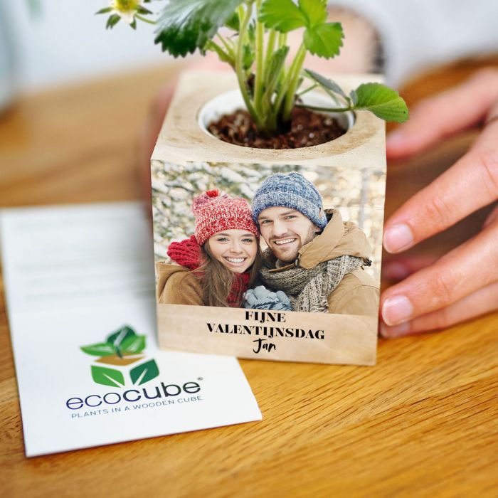 Foto op hout ecocube