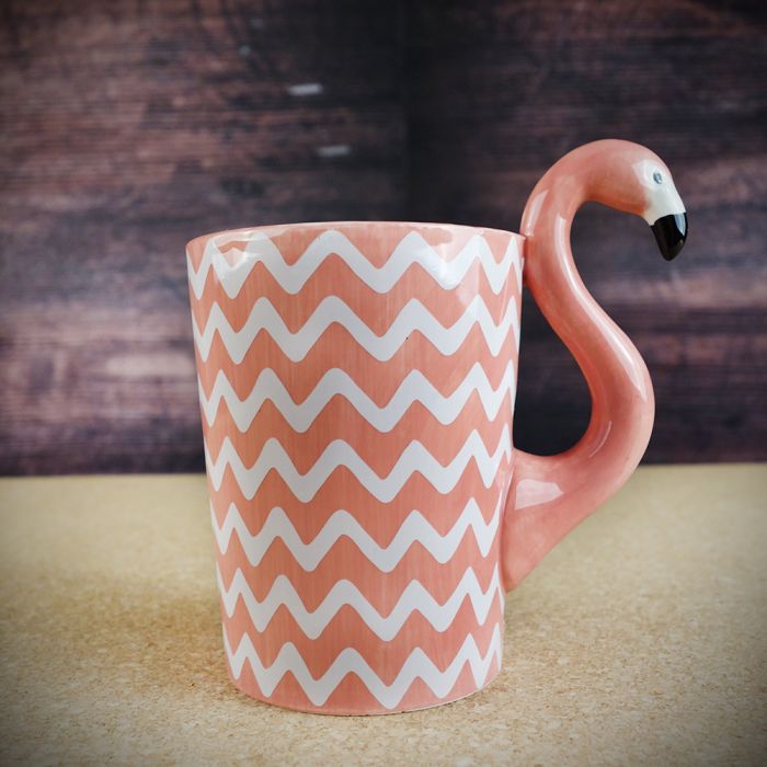 Geweldig leuke en originele mokken voor milkshakes - Flamingo