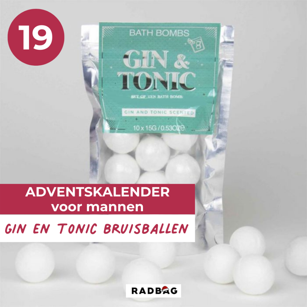 Adventskalender vullen mannen gin tonic voor in bad 19