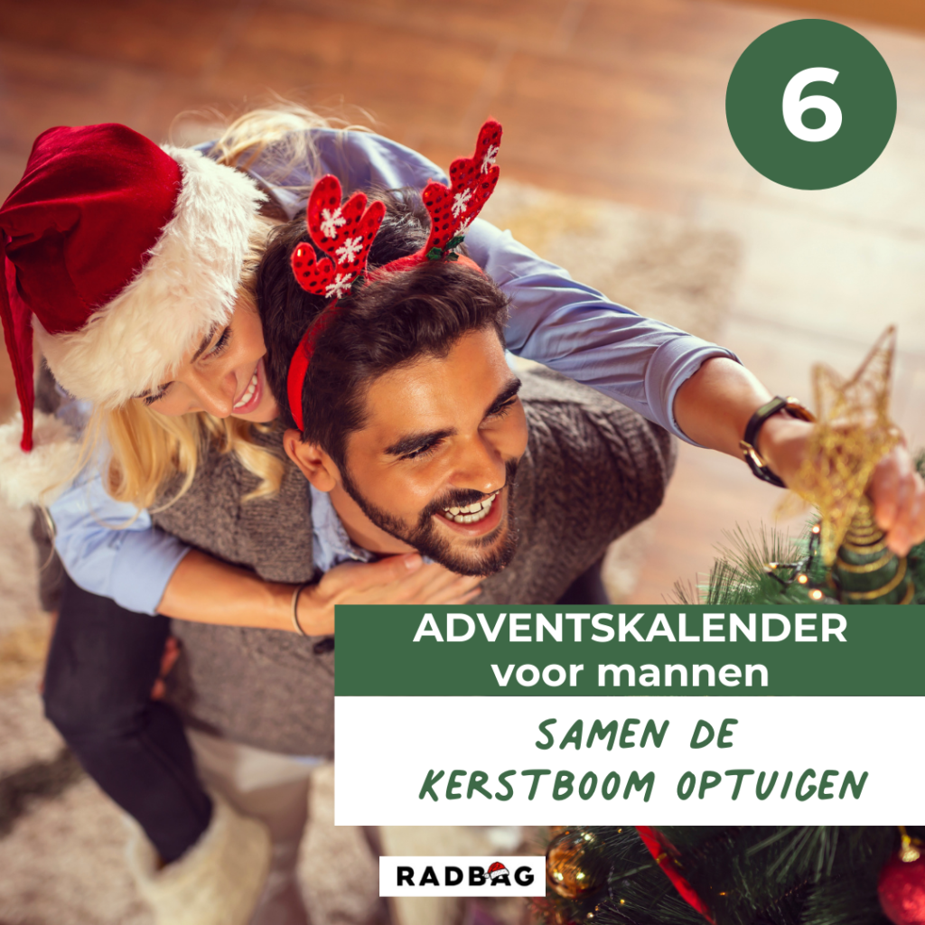 Adventskalender vullen mannen kerstboom versieren 6