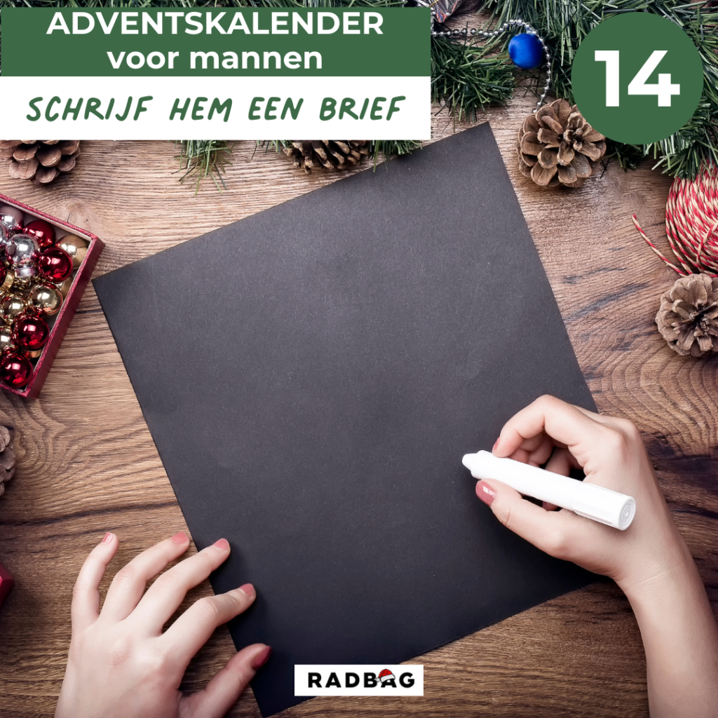 Adventskalender vullen mannen liefdesbrief 14