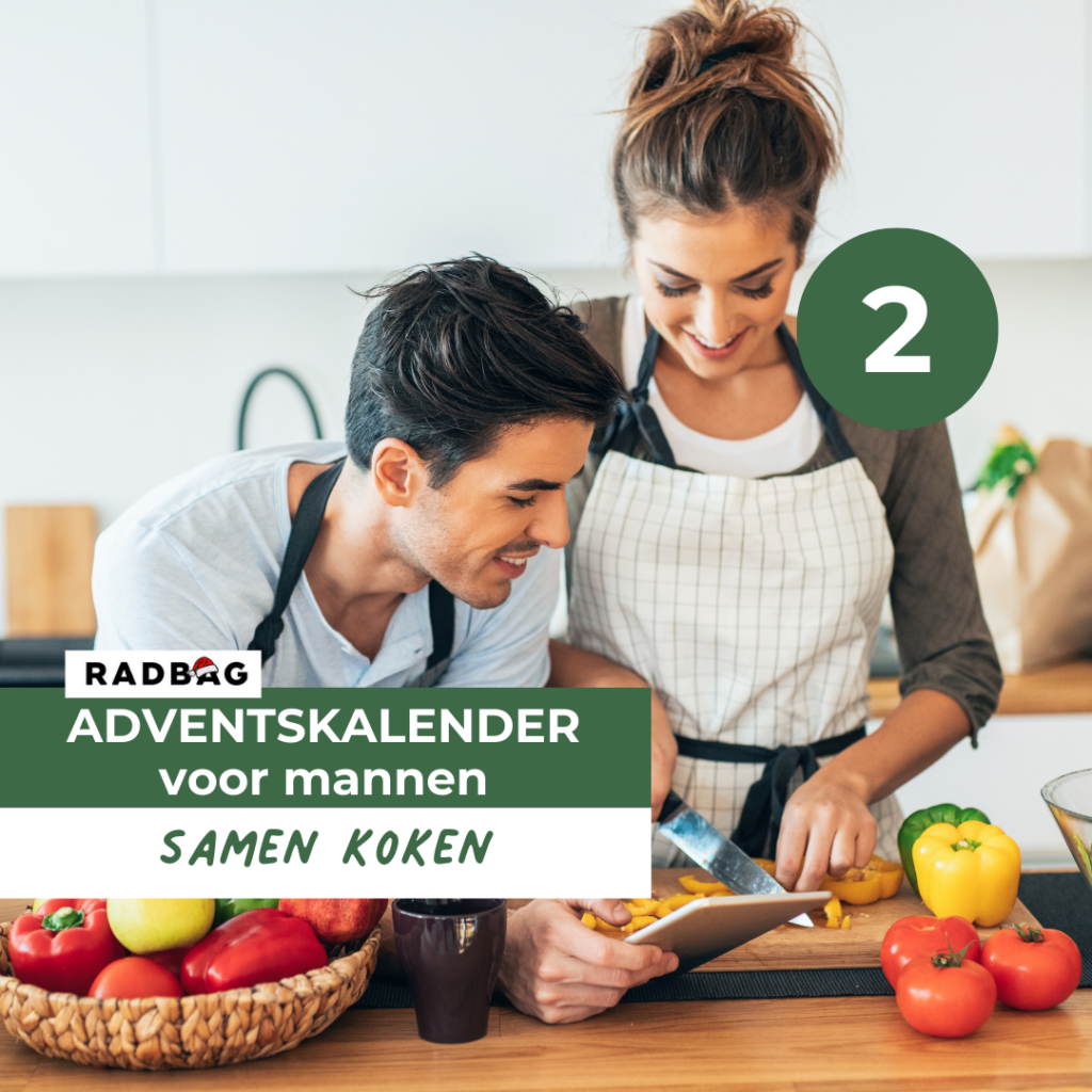 Adventskalender vullen mannen samen koken 2