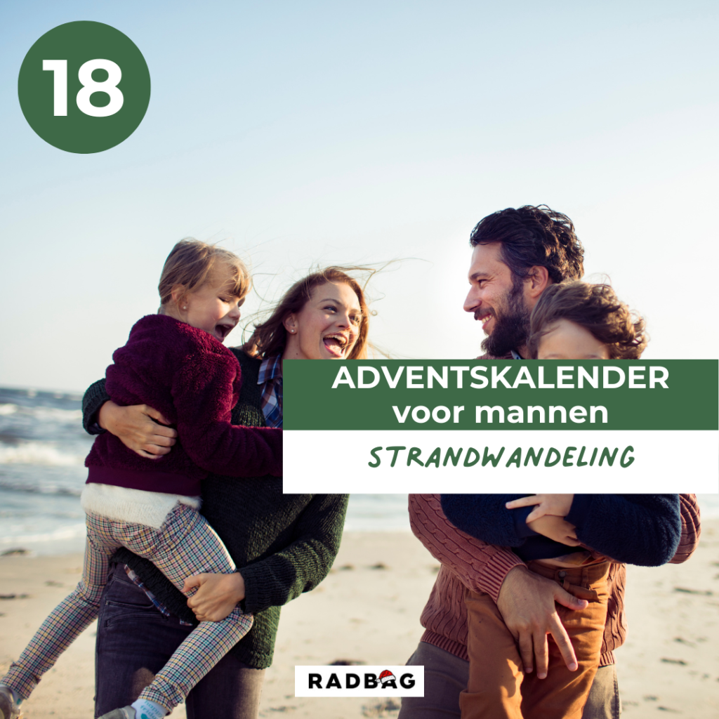 Adventskalender vullen mannen strandwandeling 18