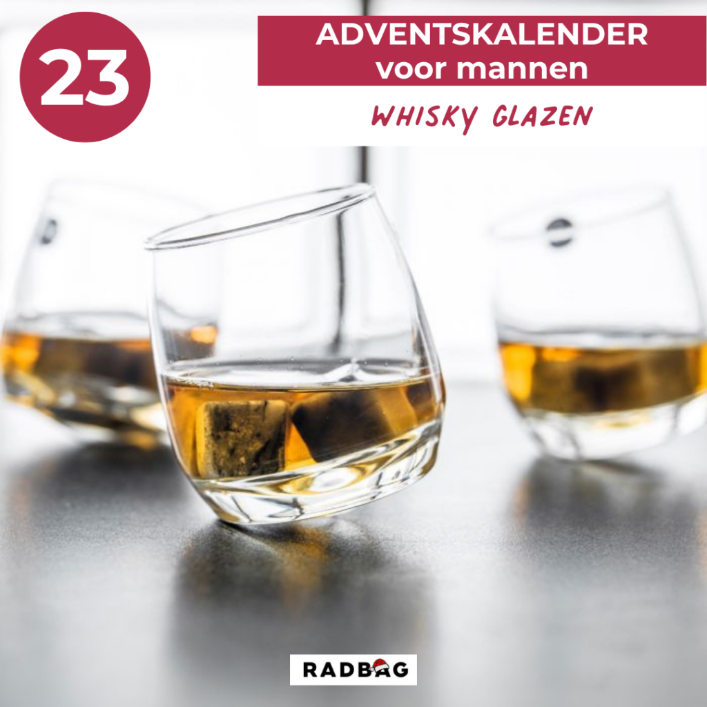 Adventskalender vullen mannen whiskyglazen 23