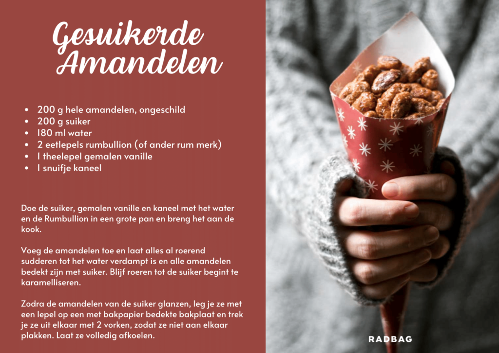 Kerstmarkt recepten om zelf te maken gebrande amandelen