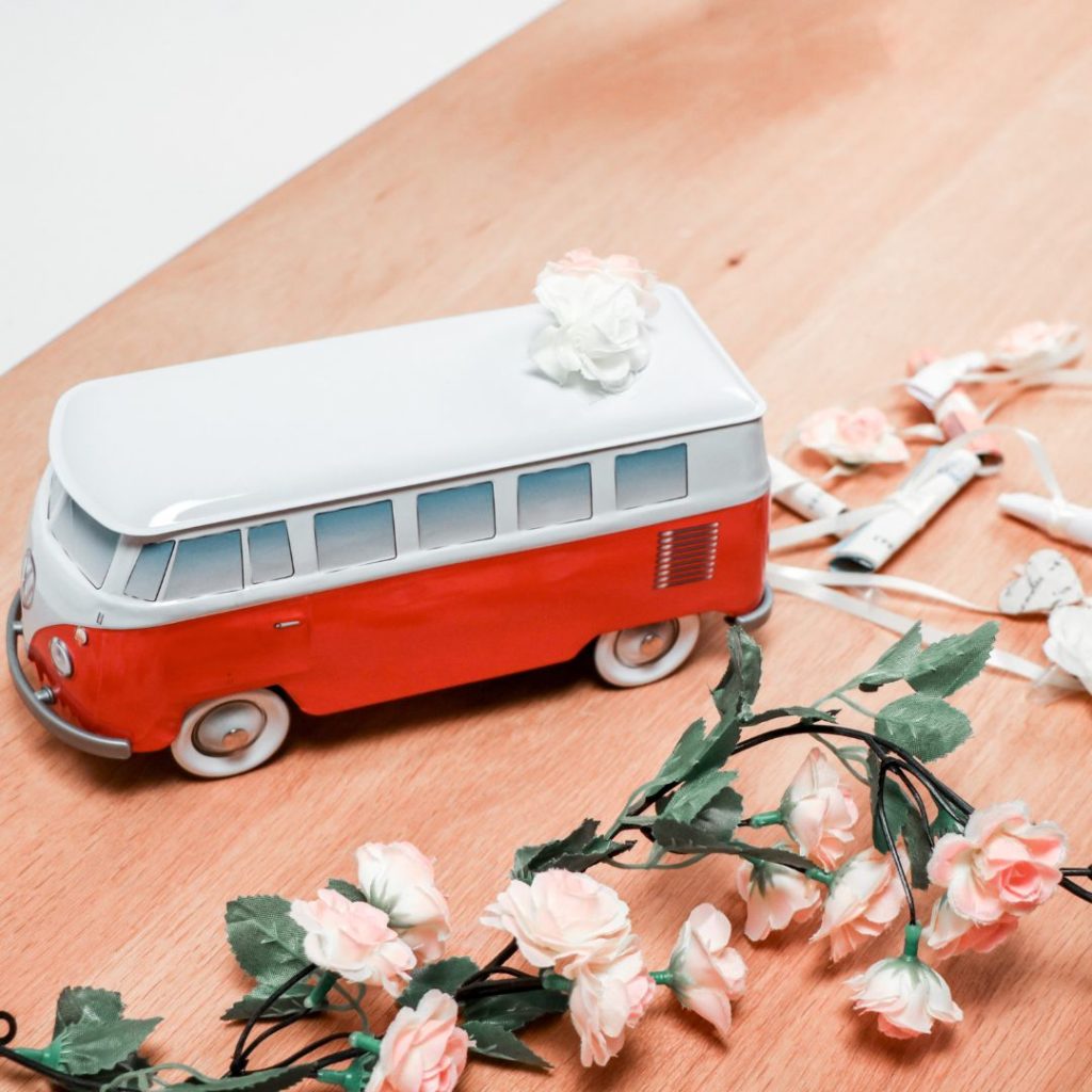 Bruiloft cadeau geld DIY - de 3 mooiste zelfmakers VW koekjesblik resultaat