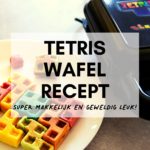 Wafel recept maken met Tetris blokjes Blog header