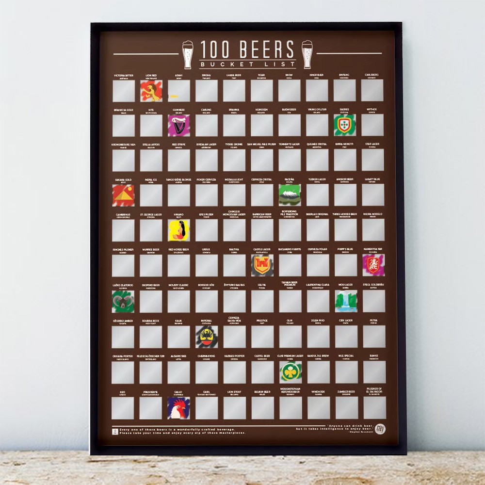 100 bieren kras poster