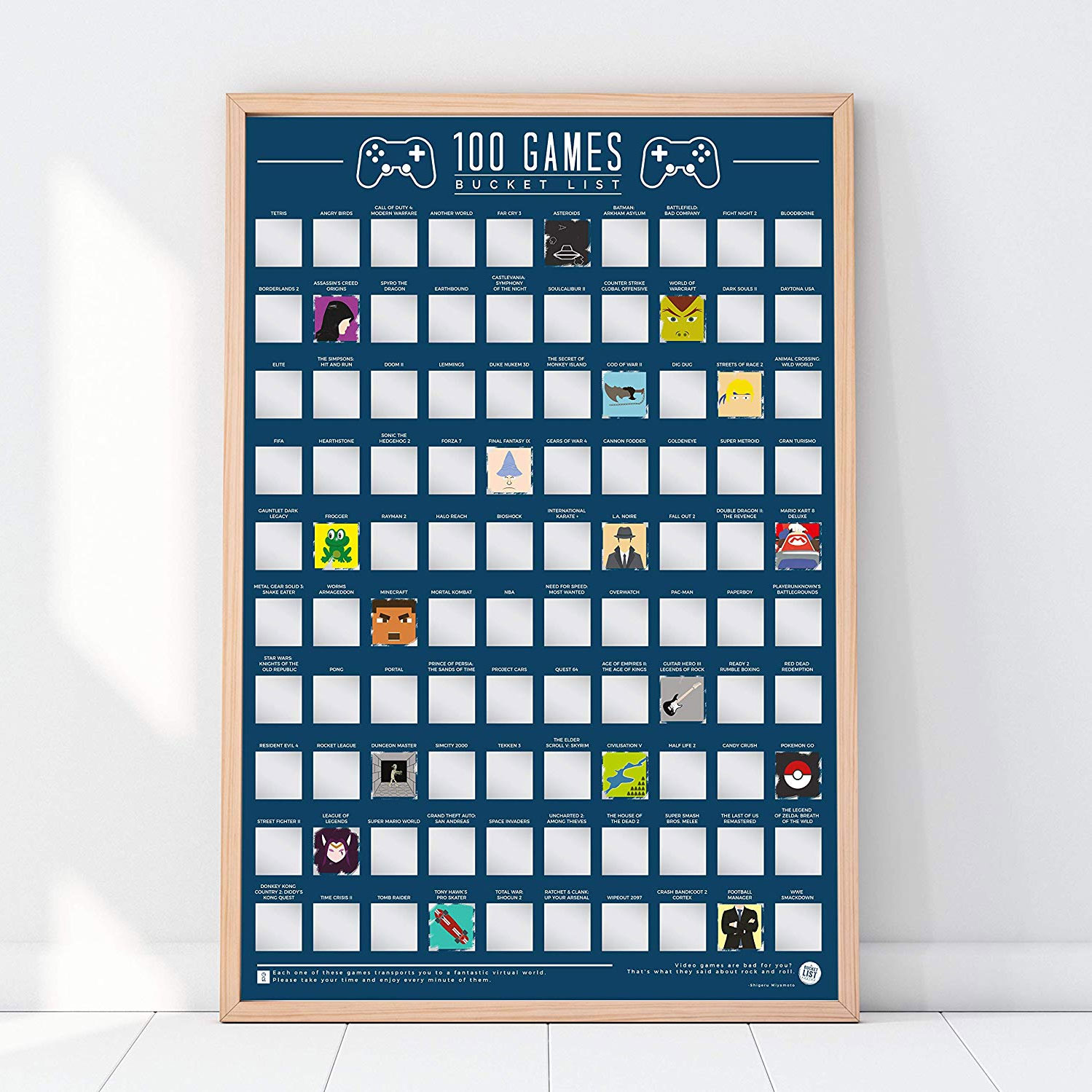Kras poster 100 spelletjes