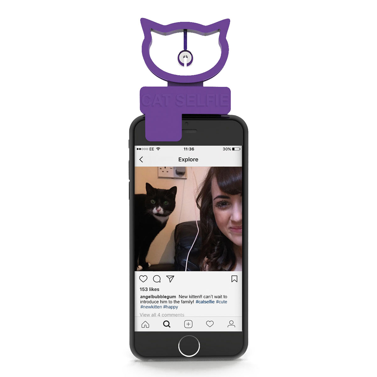 Katten selfie voor smartphones