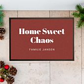 Gepersonaliseerde deurmat met drie regels