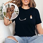 Gepersonaliseerd t-shirt met kleine illustratie
