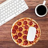 Pizza bureau mousepad