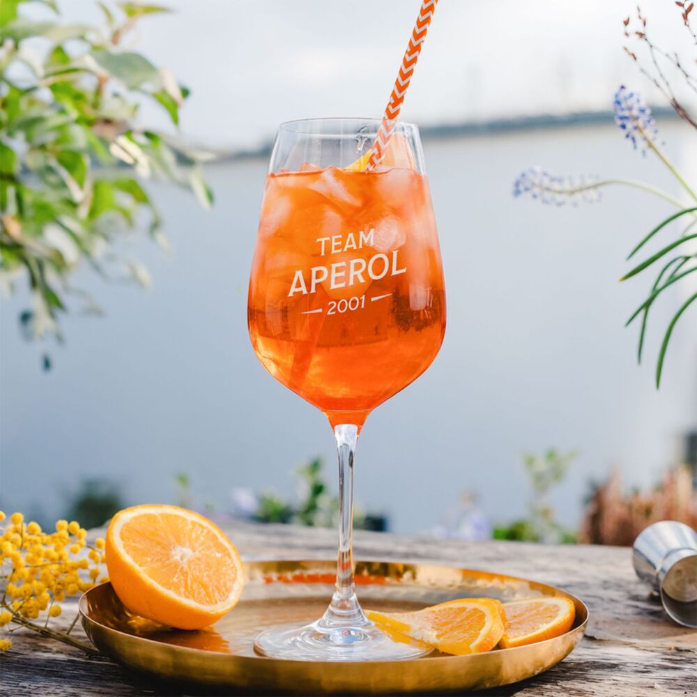 Gepersonaliseerd Aperol glas met jaartal