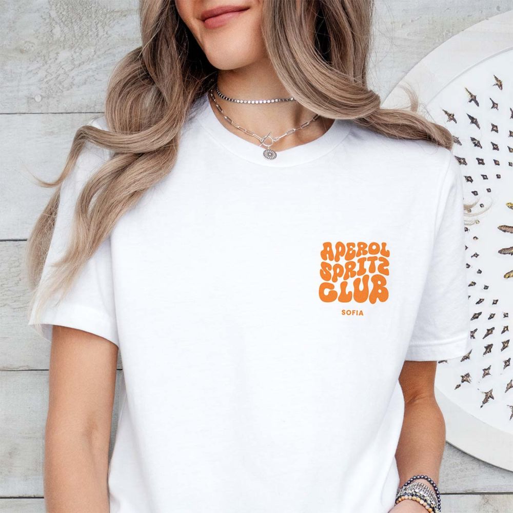 Gepersonaliseerd Aperol Spritz Club t-shirt