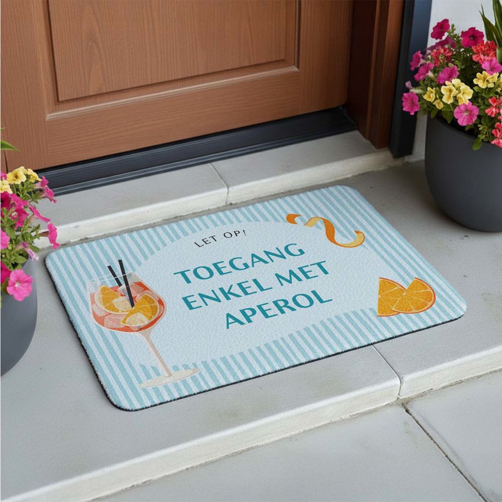 Gepersonaliseerde aperol deurmat