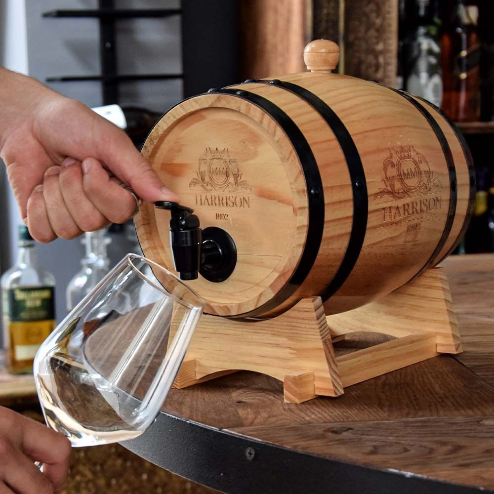 Drankdispender Houten Wijnvat