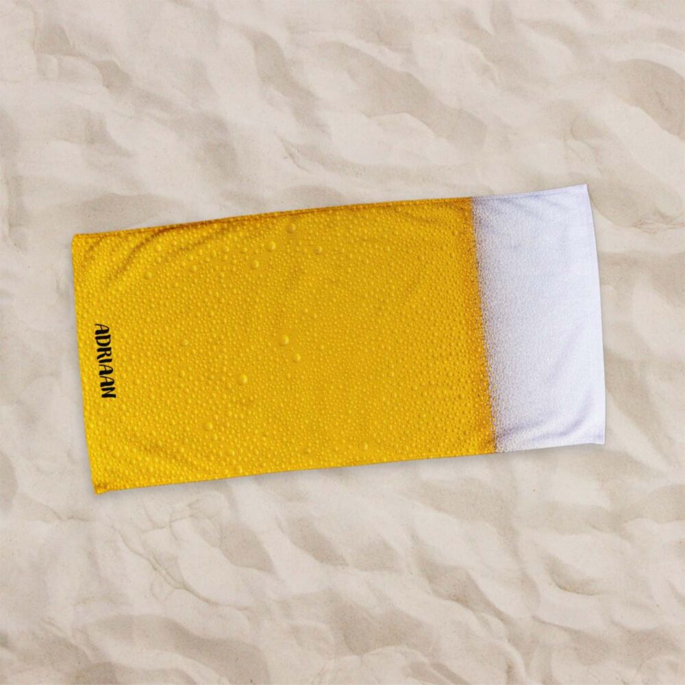 Gepersonaliseerde bier handdoek