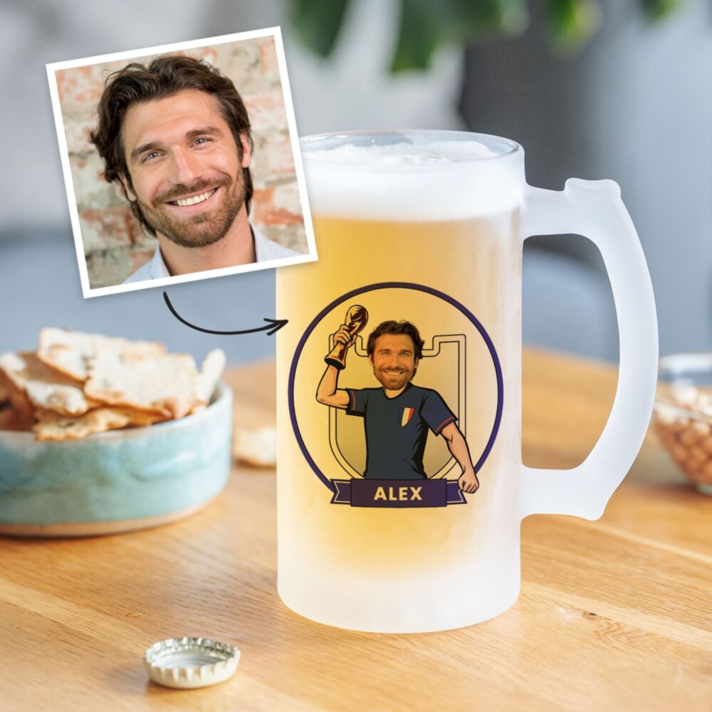 Personaliseerbare WK-bierpul met foto