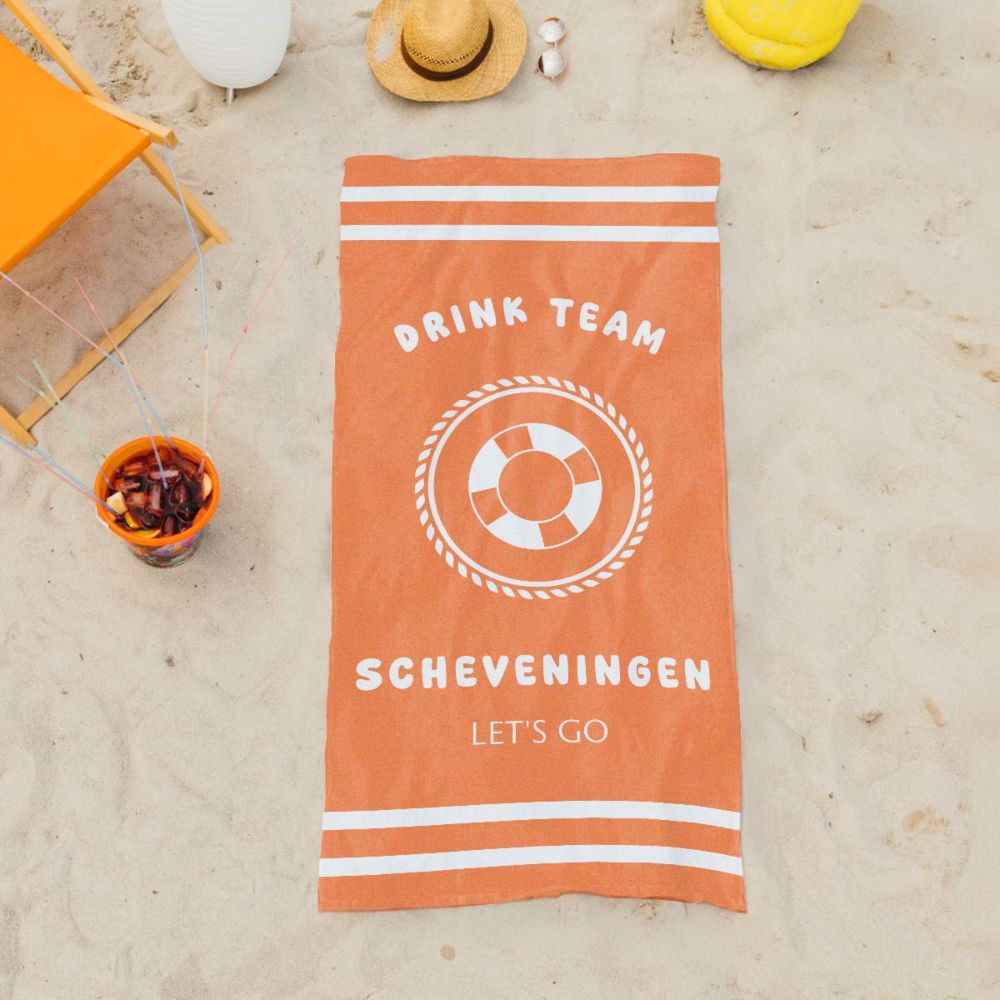 Gepersonaliseerde handdoek maritiem met tekst