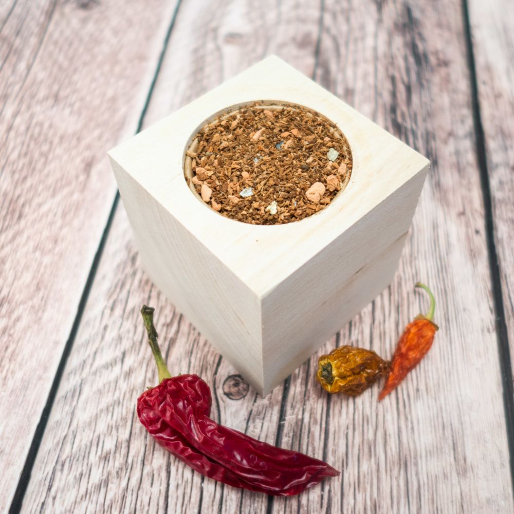Ecocube – Chili in houtblokken