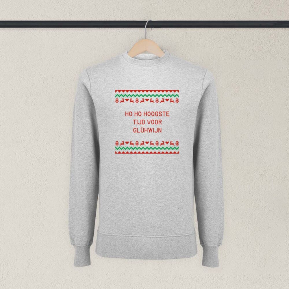 Gepersonaliseerde kersttrui met spreuk