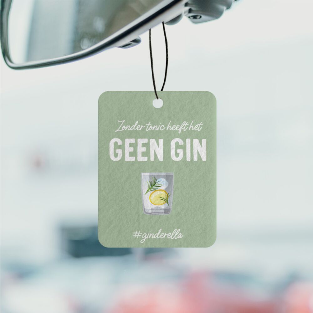 Gepersonaliseerde geurhanger met drank en tekst set van 2
