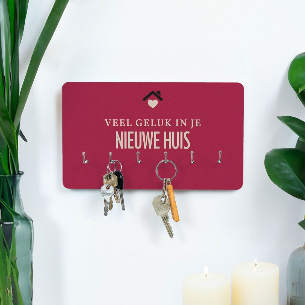 Gepersonaliseerd sleutelbord met tekst en symbool