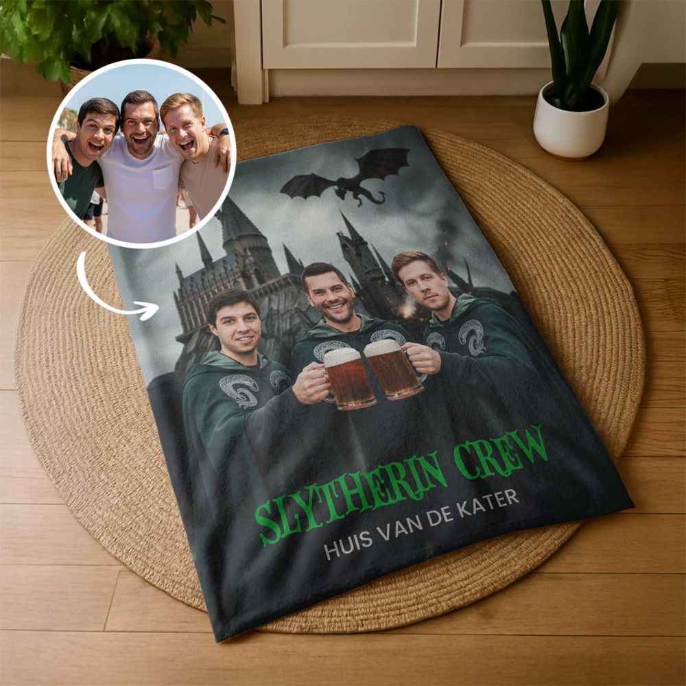 Gepersonaliseerd deken met individueel tover design