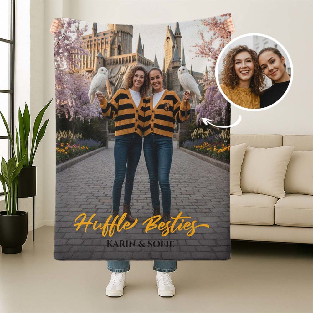 Gepersonaliseerd deken met individueel tover design