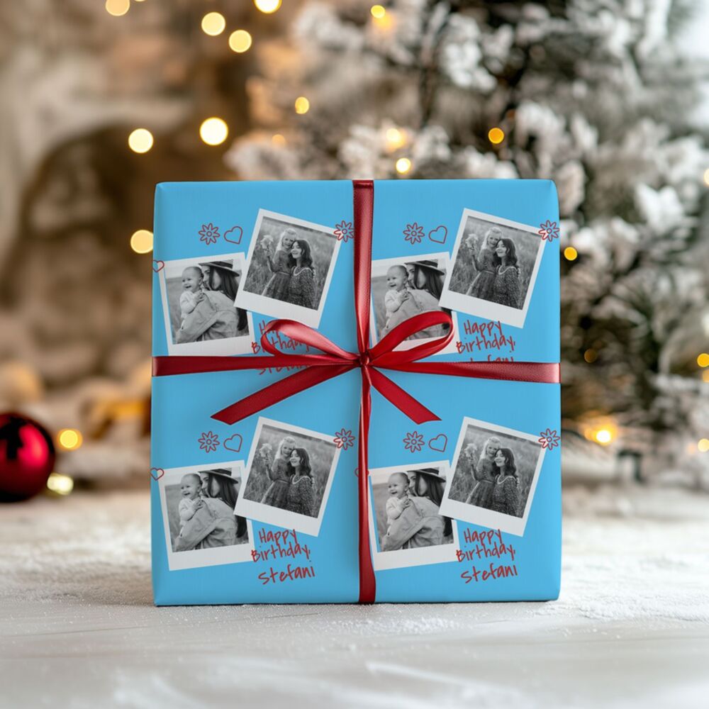 Inpakpapier met foto personaliseren