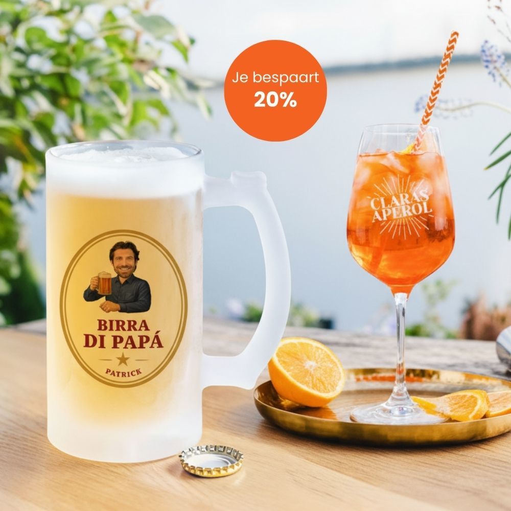 Geschenkset Aperolglas und Bierkrug